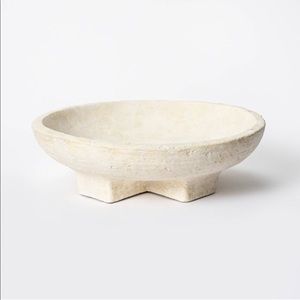 12”x 3” Decorative Terracotta Cross Base Bowl